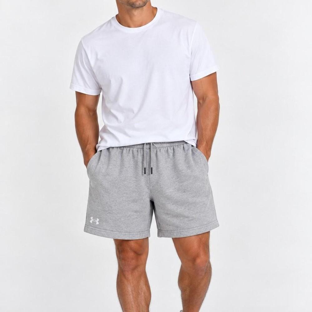 Gray under armour shorts size